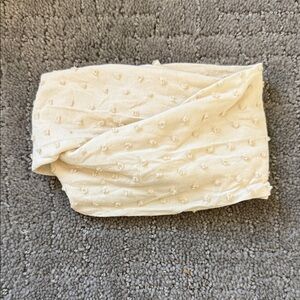 Cream Textured Baby Headband